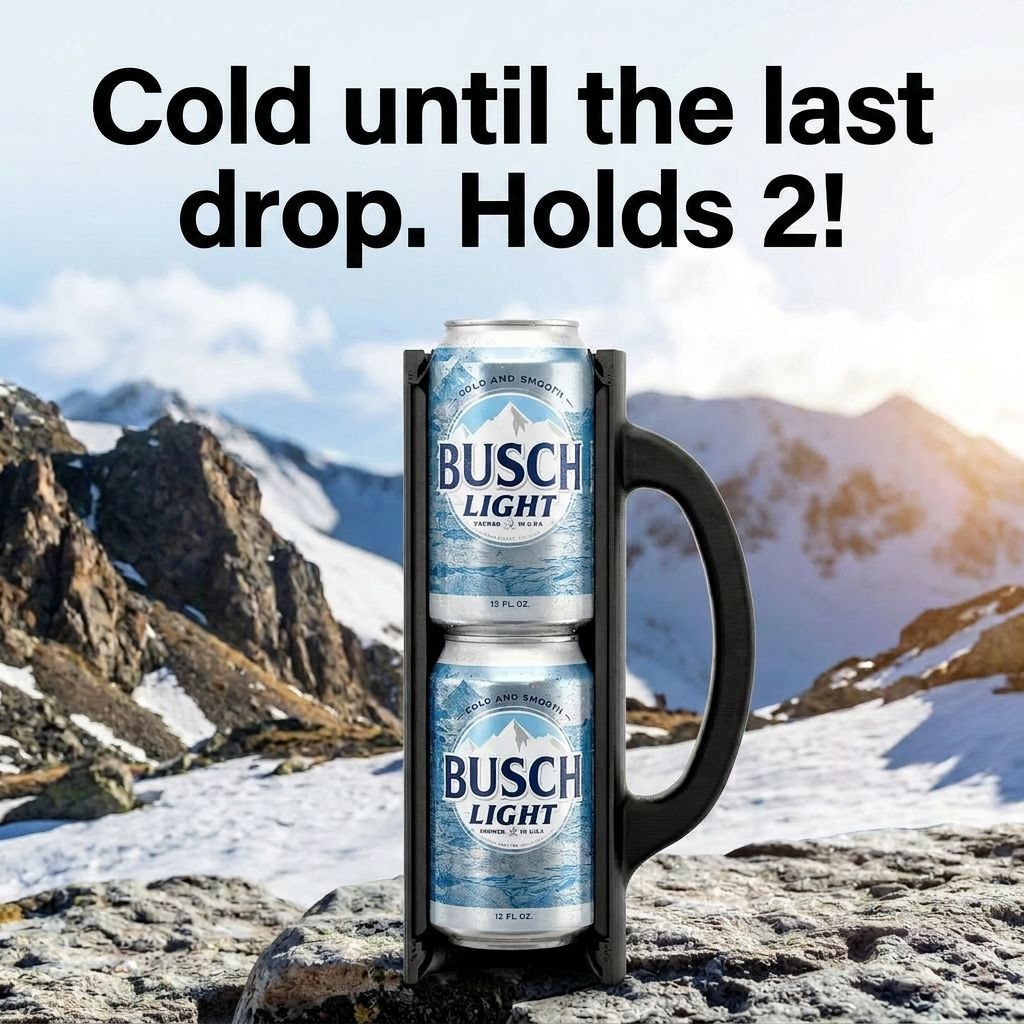 Dual Reload Can Holder With Handle